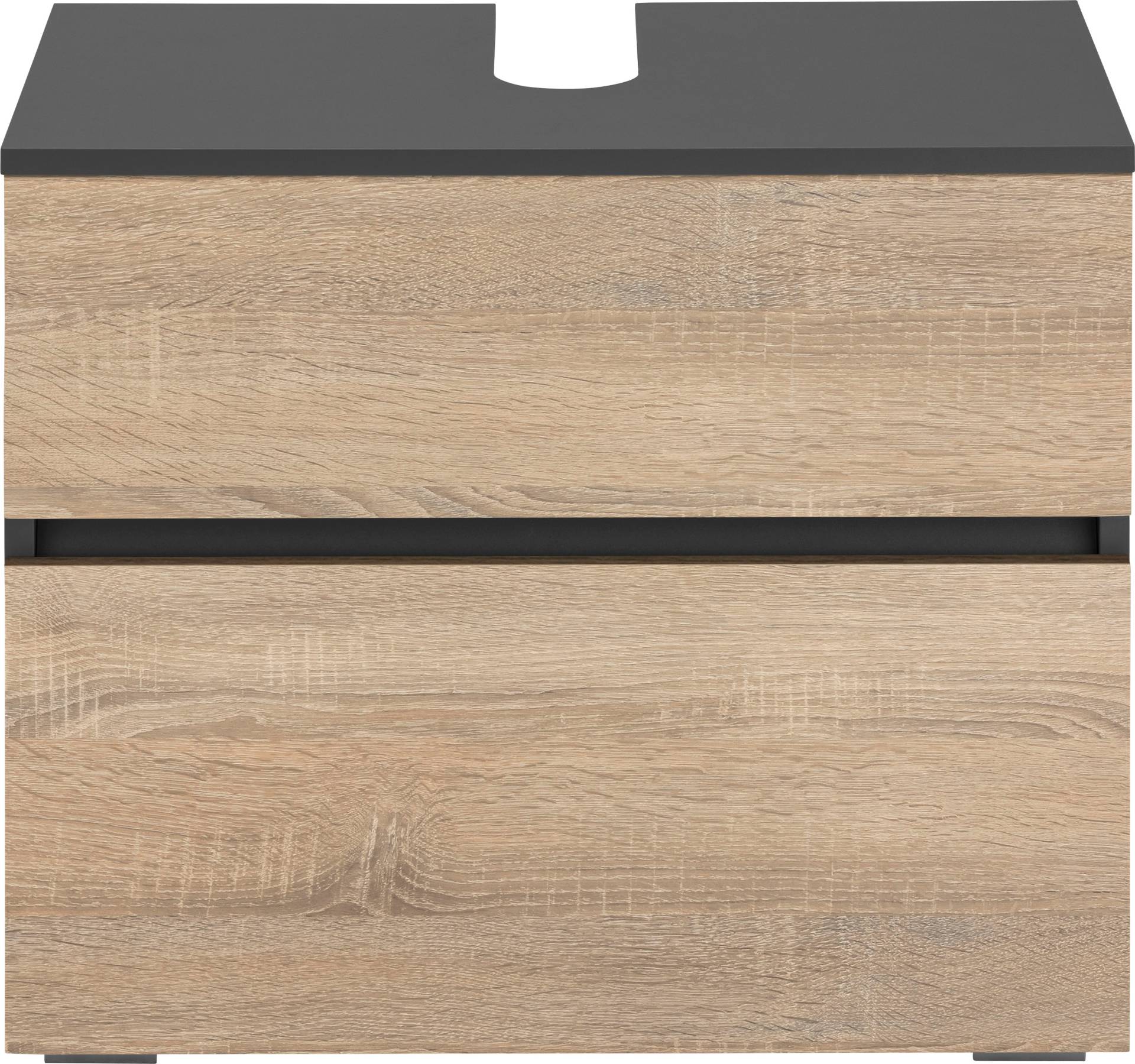 Home affaire Waschbeckenunterschrank »Wisla«, Siphonausschnitt, Push-to-open-Funktion, Breite 60cm, Höhe 55 cm Home affaire Waschbeckenunterschrank »Wisla«, Siphonausschnitt, Push-to-open-Funktion, Breite 60cm, Höhe 55 cm von home affaire