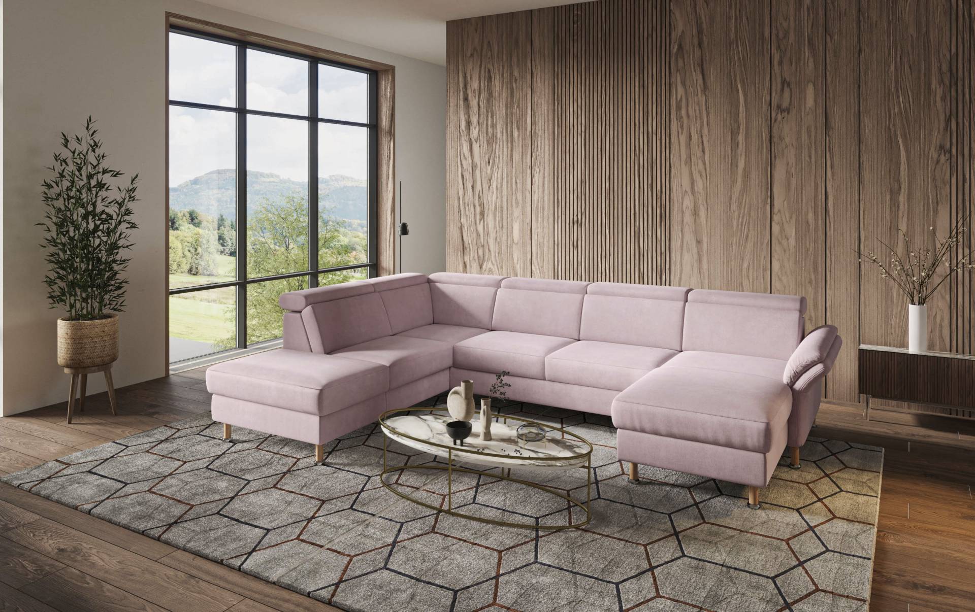 Home affaire Wohnlandschaft »Calypso U-Form«, wahlweise mit motorischer Relaxfunktion Home affaire Wohnlandschaft »Calypso U-Form«, wahlweise mit motorischer Relaxfunktion von home affaire