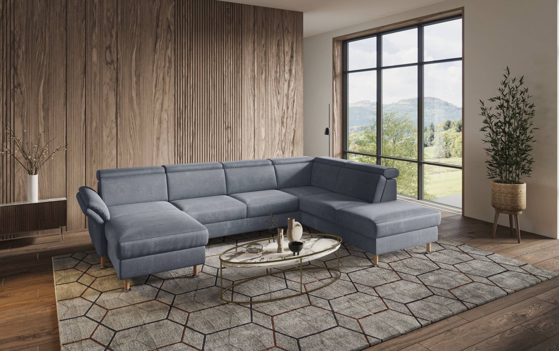 Home affaire Wohnlandschaft »Calypso U-Form«, wahlweise mit motorischer Relaxfunktion Home affaire Wohnlandschaft »Calypso U-Form«, wahlweise mit motorischer Relaxfunktion von home affaire