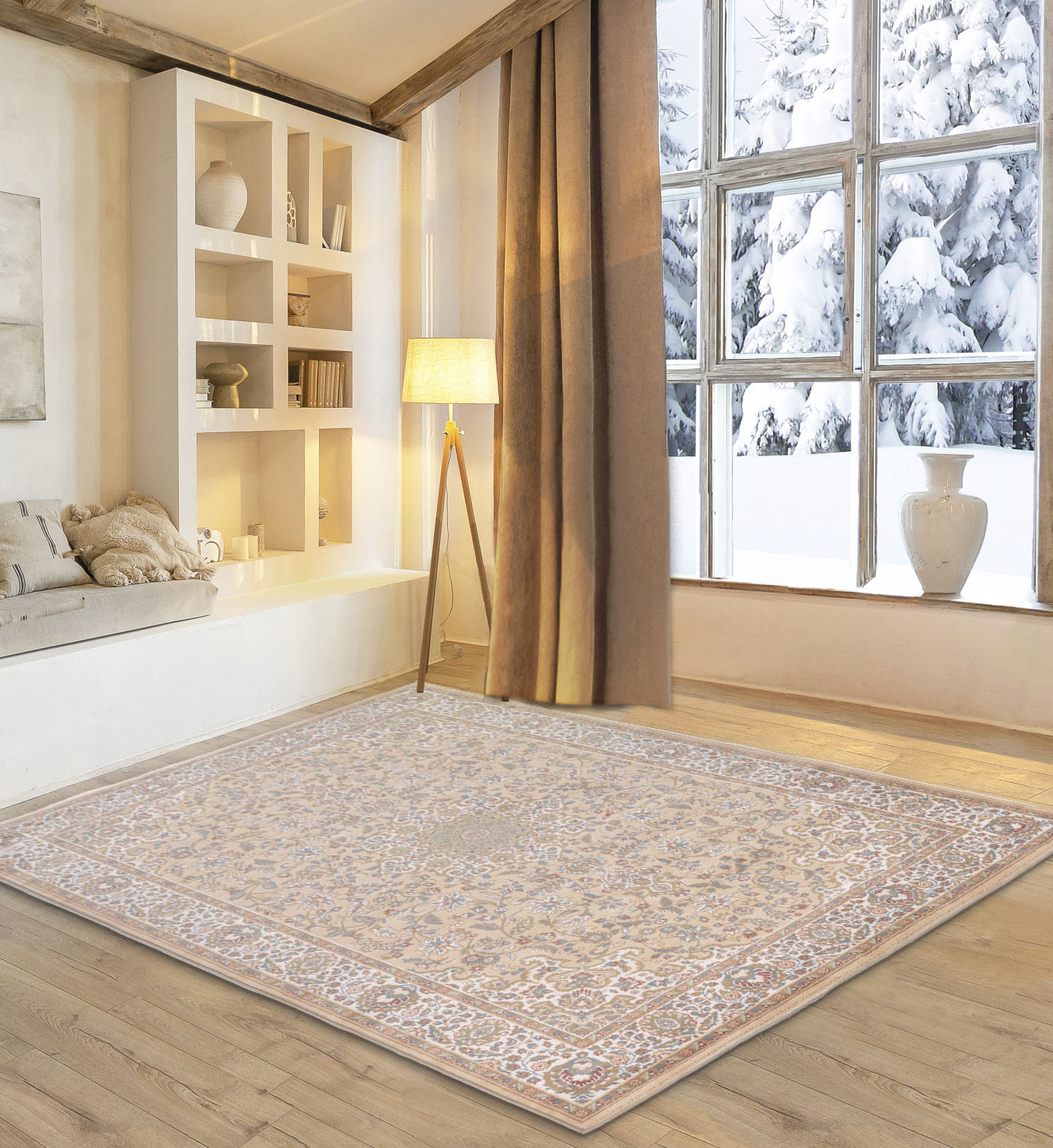 Home affaire Wollteppich »Oriental D1«, rechteckig, reine Wolle, Orient-Optik, Wohnzimmer von home affaire