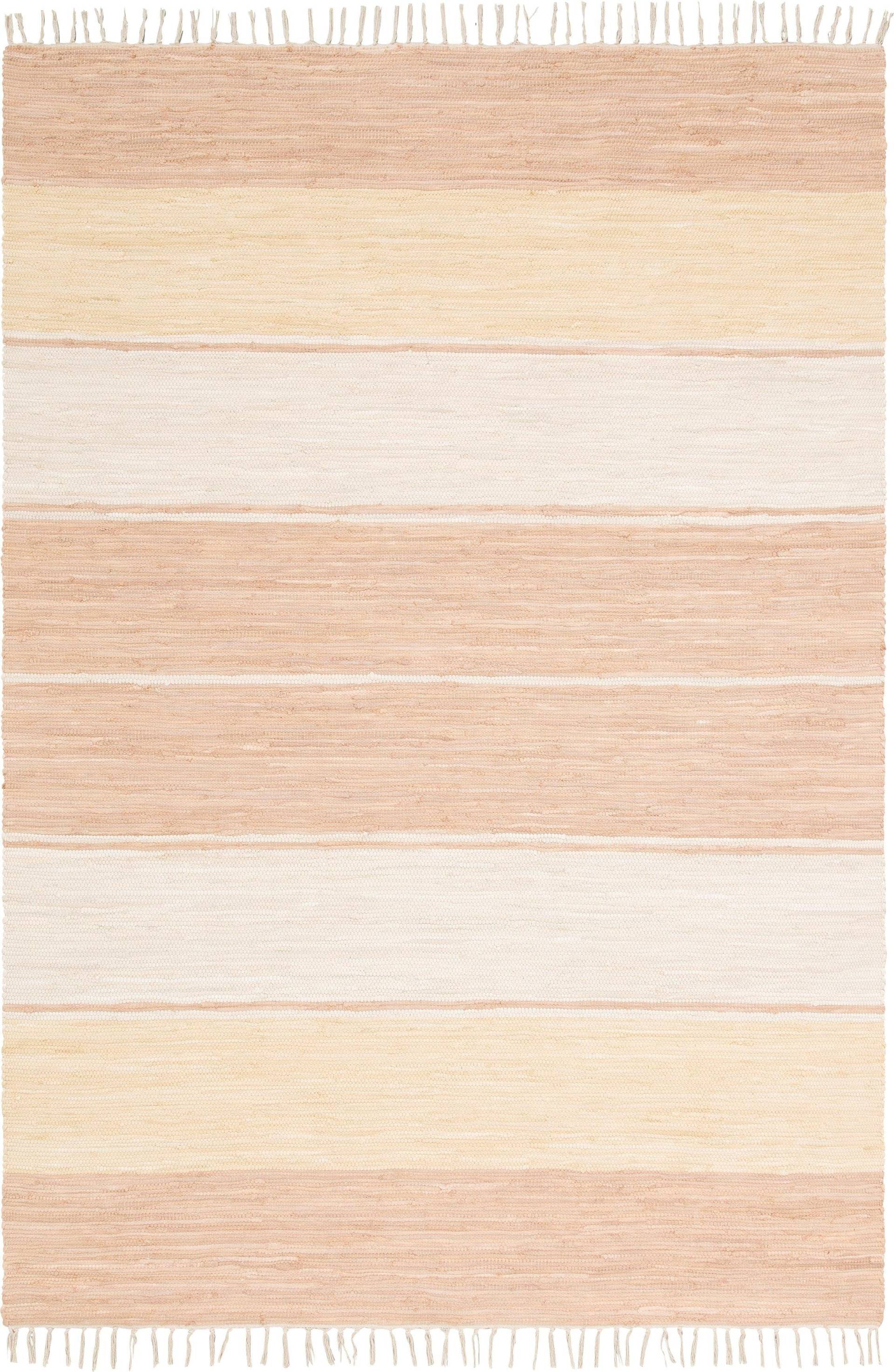 Home affaire Teppich »Merle«, rechteckig, 5 mm Höhe, Flachgewebe, gestreift, handgewebt, beidseitig verwendbar, mit Fransen Home affaire Teppich »Merle«, rechteckig, 5 mm Höhe, Flachgewebe, gestreift, handgewebt, beidseitig verwendbar, mit Fransen von home affaire