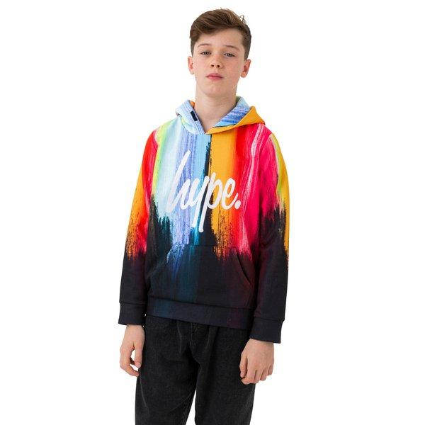 Canvas Kapuzenpullover Jungen Schwarz 116 von hype