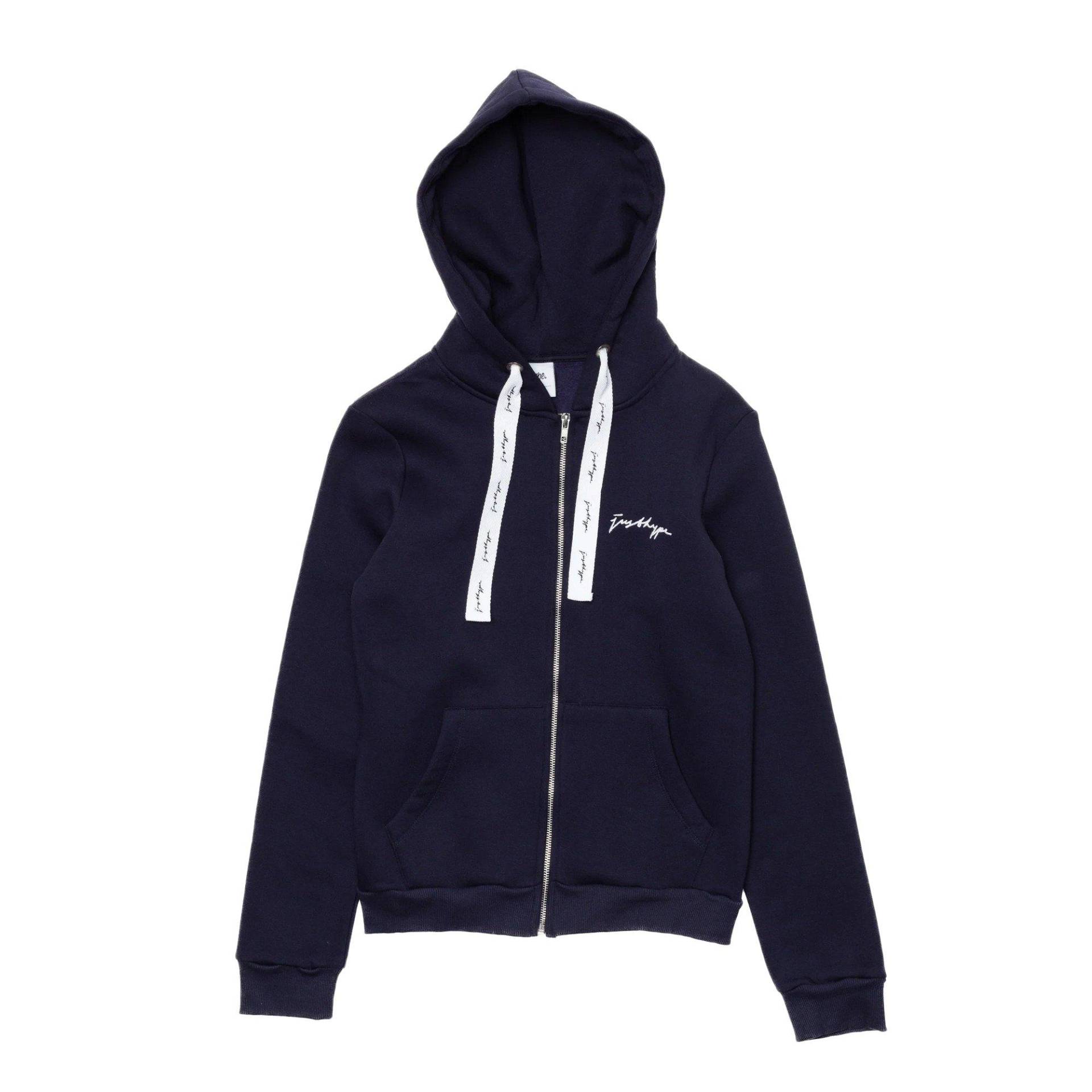 Hoodie Mit Durchgehendem Reißverschluss Damen Marine 30 von hype