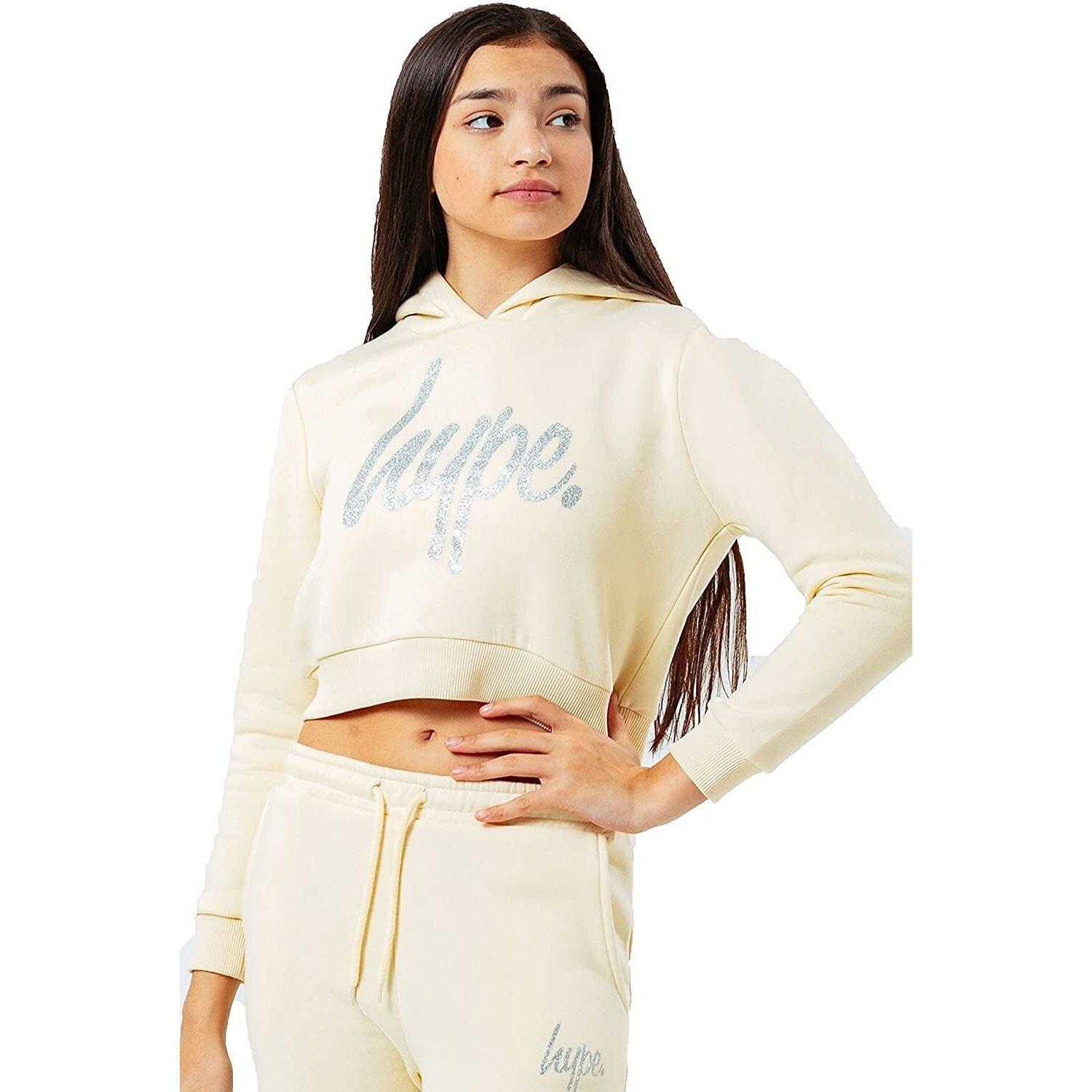 Kapuzenpullover, Ballonärmel Jungen Creme 104 von hype