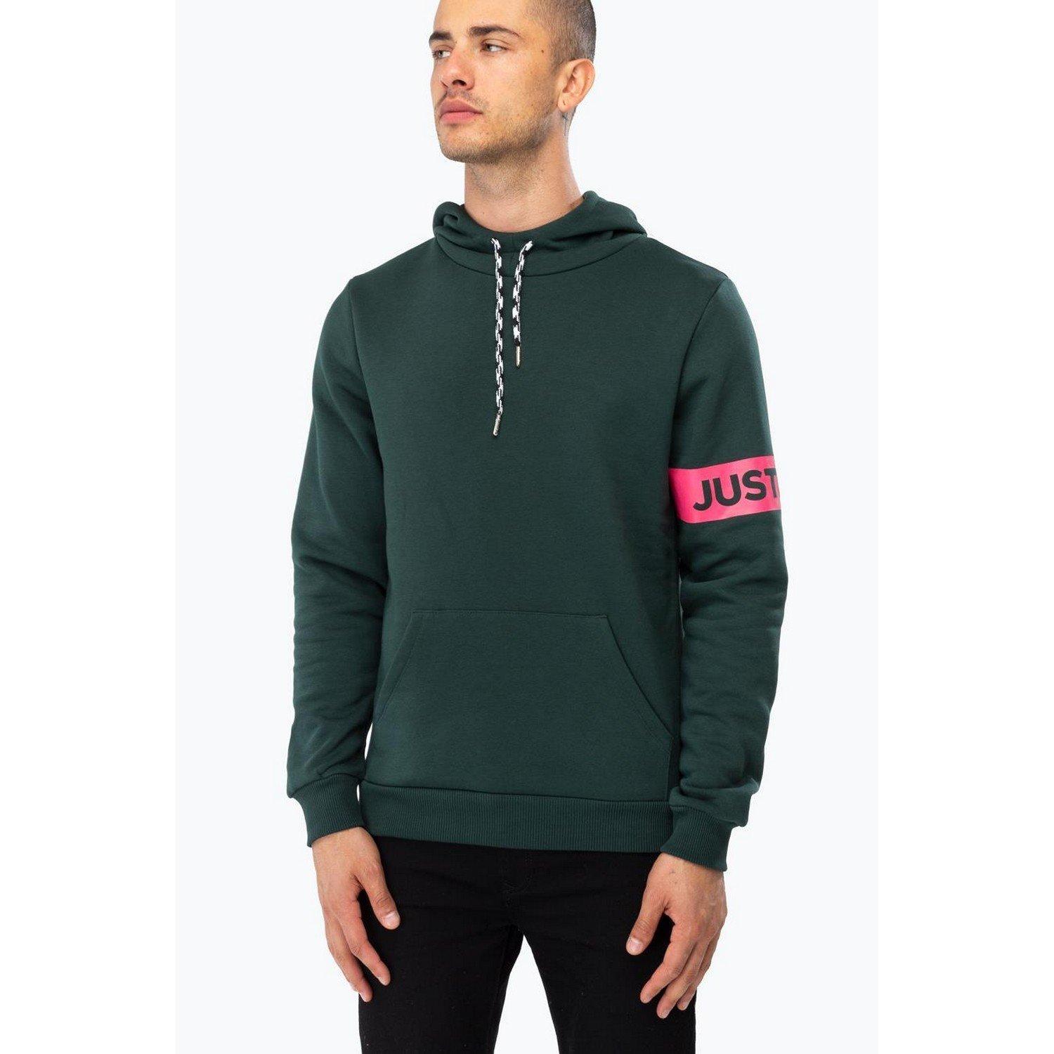 Kapuzenpullover Just Herren Waldgrün S von hype