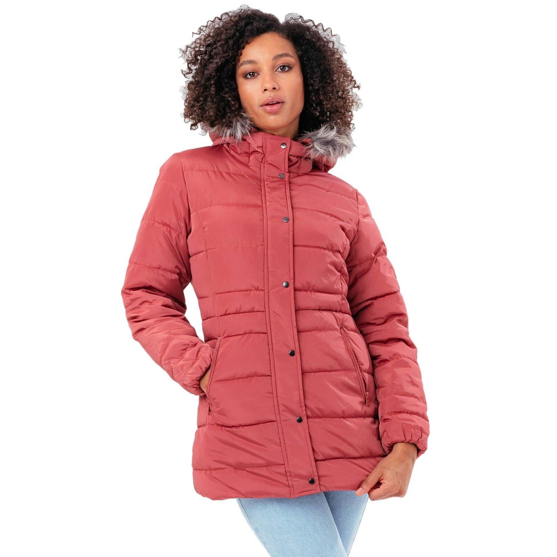 Mantel Wattiert Damen Pink 30 von hype