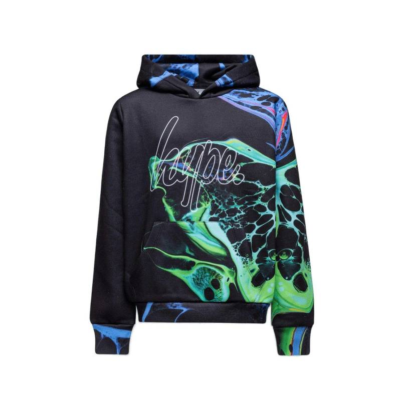 Marble Ink Kapuzenpullover Jungen Schwarz 104 von hype