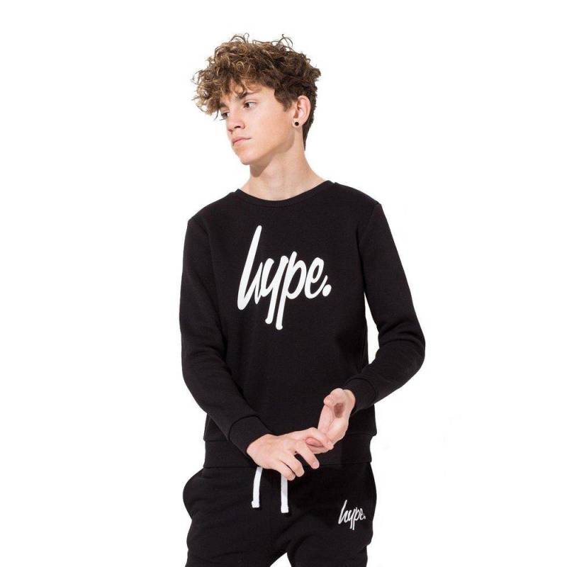 Sweatshirt Mit Logoschriftzug Mädchen Schwarz 152 von hype