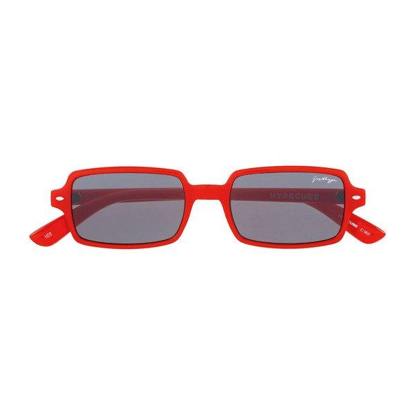 Würfel Sonnenbrille Damen Rot Bunt ONE SIZE von hype