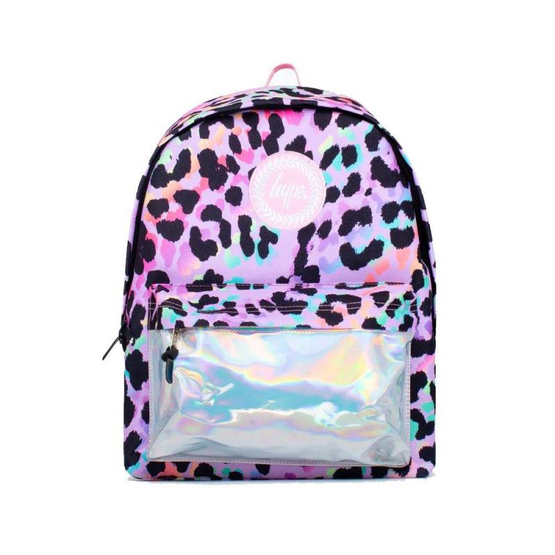 Rucksack Rainbow Leopard Herren Lila ONE SIZE von hype