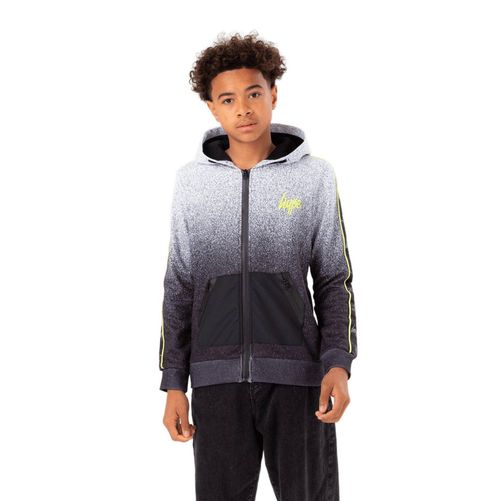 Speckle Fade Hoodie Mit Durchgehendem Reißverschluss Verklebt Jungen Space Black 104 von hype