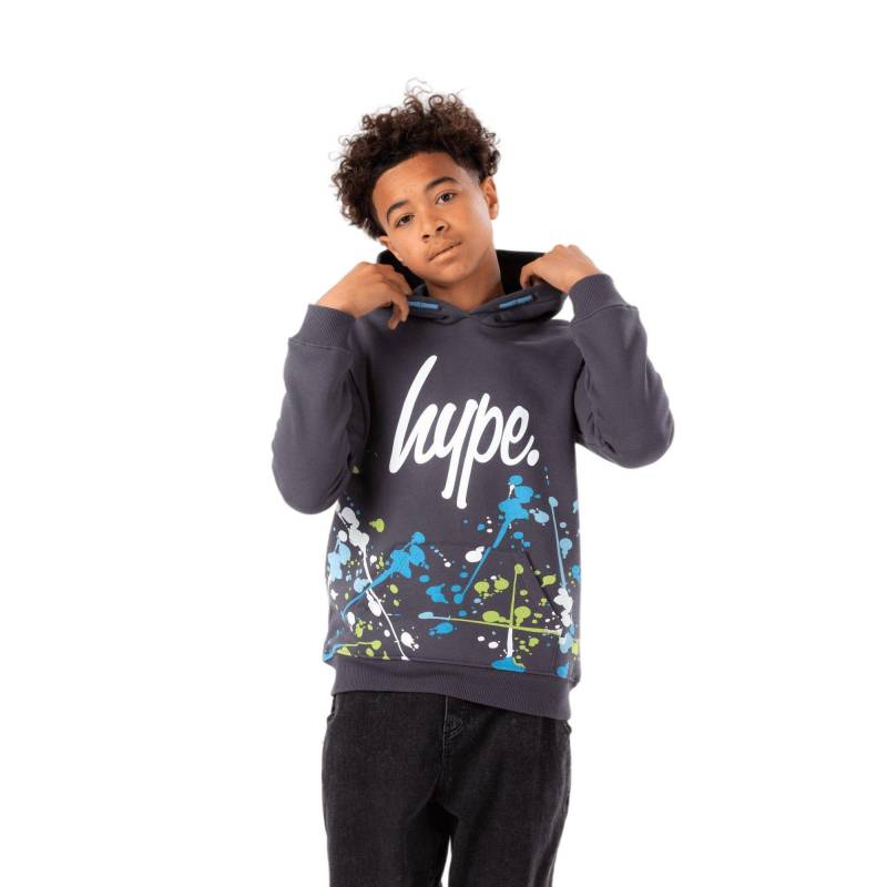 Splat Kapuzenpullover Jungen Grau 128 von hype