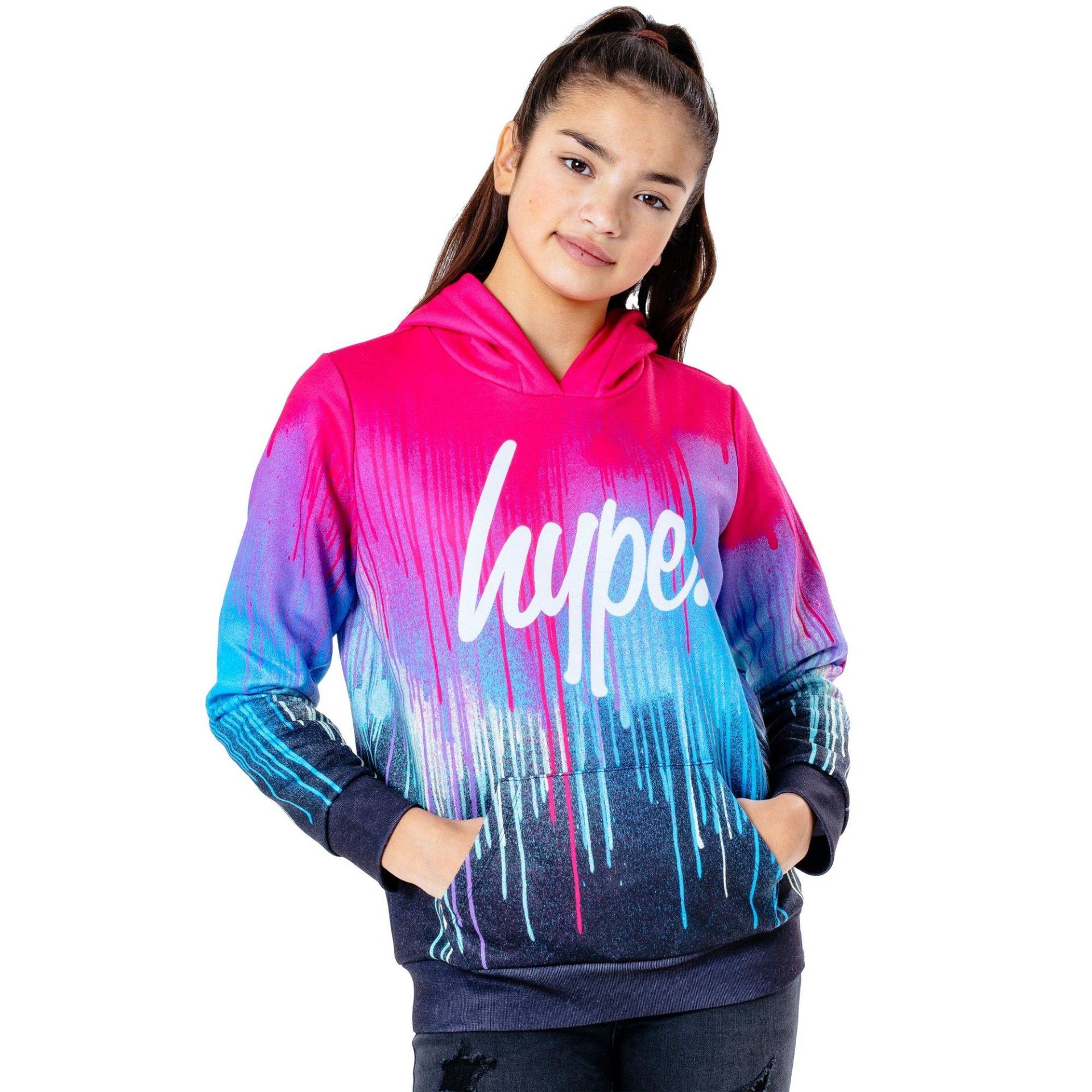 Spray Hoodie Zum Überziehen Mädchen Pink 116 von hype