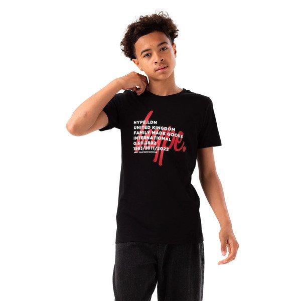 Text Overlay Tshirt Jungen Schwarz 104 von hype