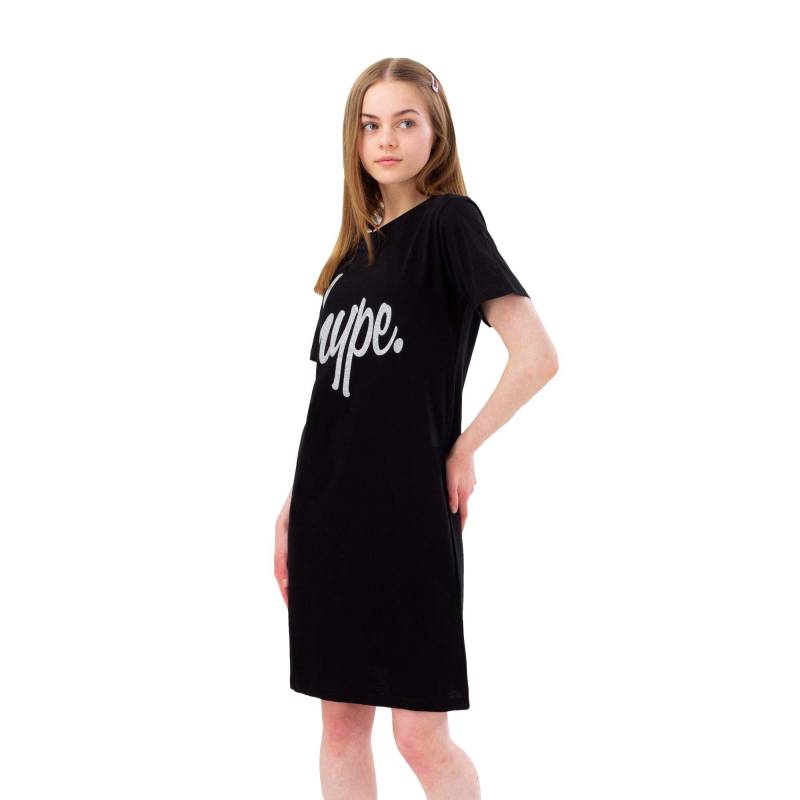 Tshirtkleid Mädchen Schwarz 140 von hype