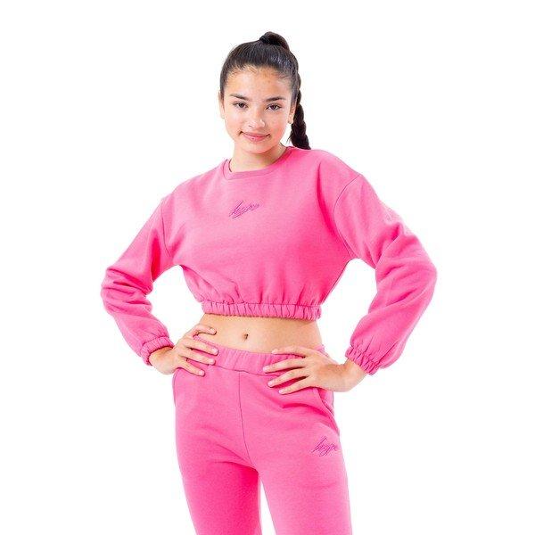 Kurzes Sweatshirt Mit Kordelzug Mädchen Pink 104 von hype