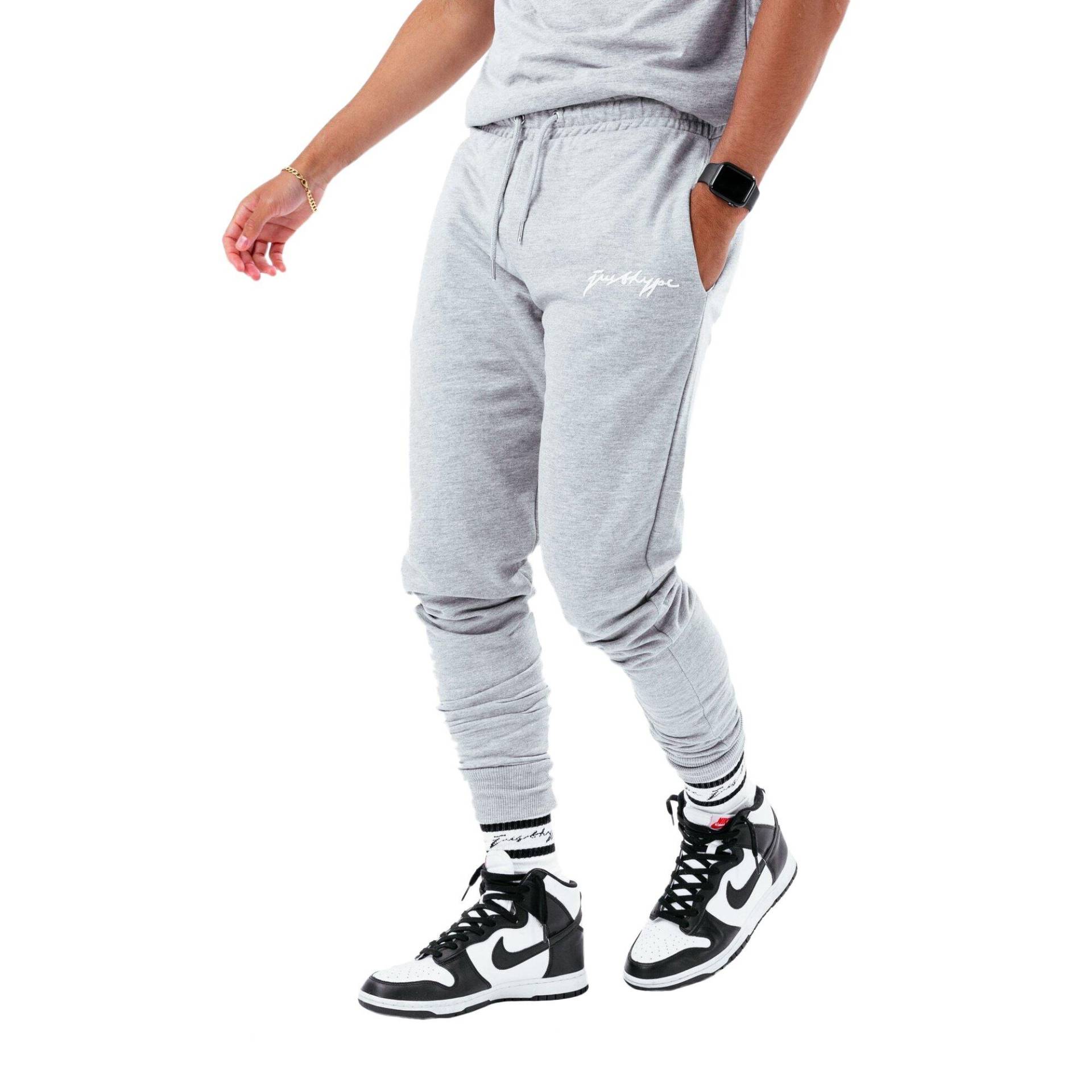 Scribble Jogginghose Herren Taubengrau 3XL von hype