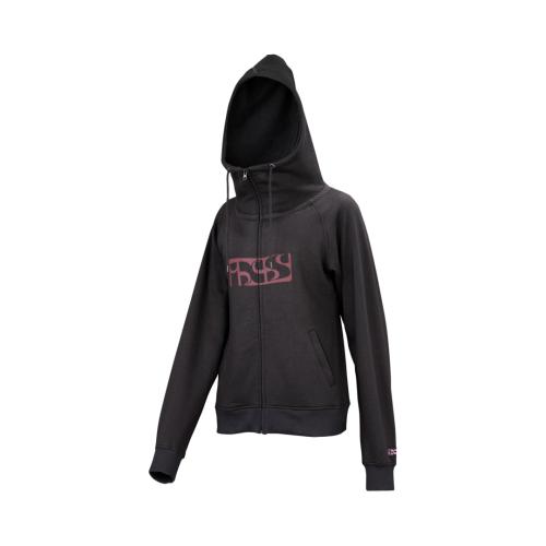 iXS Brand Hoody Women - black-aubergine (Grösse: 36) von iXS