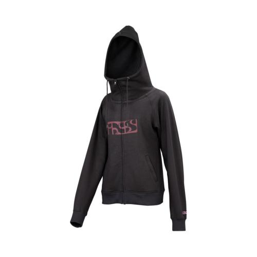 iXS Brand Hoody Women - black-aubergine 40 von iXS