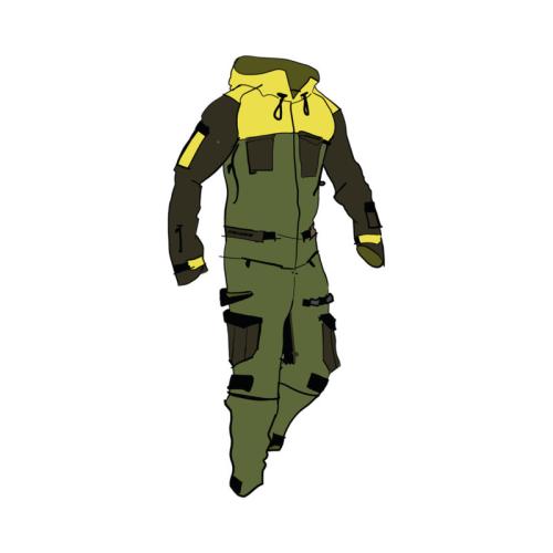 iXS Carve Digger Suit - olive-acacia-coffee S von iXS