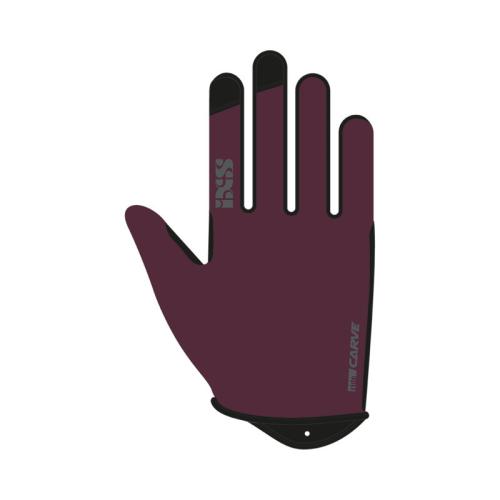 iXS Carve Women Handschuhe - raisin (Grösse: XS) von iXS