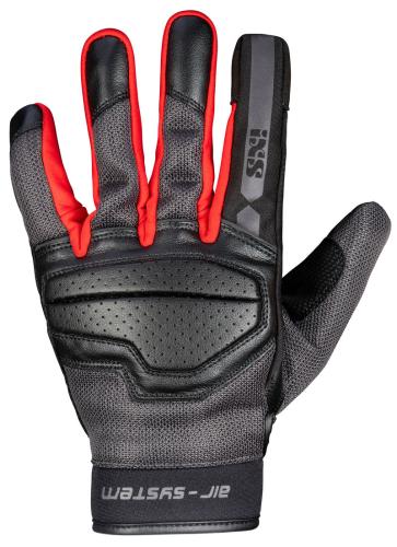 iXS Classic Handschu Evo-Air - schwarz-dunkelgrau-rot (Grösse: 3XL) von iXS