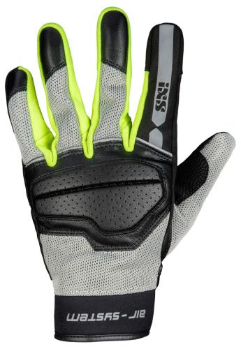 iXS Classic Handschu Evo-Air - schwarz-hellgrau-neon gelb (Grösse: 2XL) von iXS