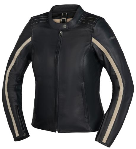 iXS Motorradjacke Damen Classic LD Â Stripe - schwarz (Grösse: 36D) von iXS