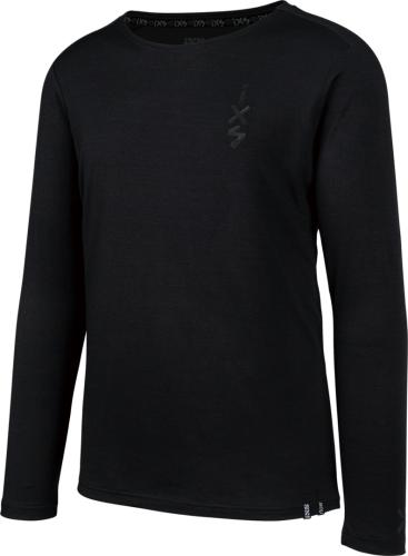 iXS Flow Merino Langarm Jersey - schwarz (Grösse: S) von iXS