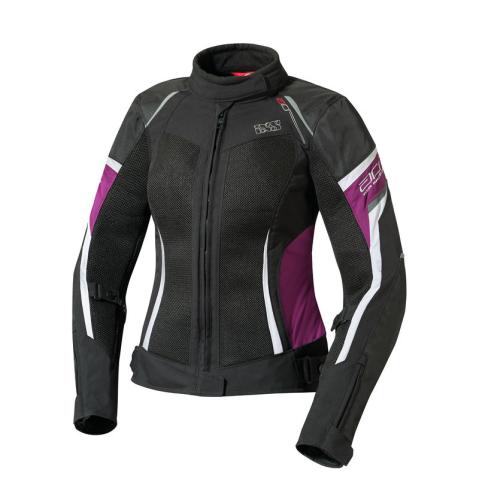 iXS Motorradjacke Damen Andorra - schwarz-gold-weiss (Grösse: D2XL) von iXS