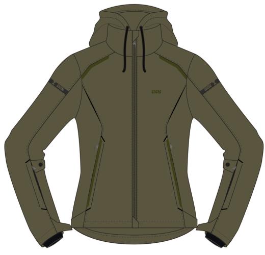 iXS Classic Damen SO Jacke Moto 2.0 - olive (Grösse: D2XL) von iXS