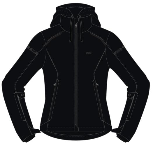 iXS Motorradjacke Damen Classic SO Moto 2.0 - schwarz (Grösse: D2XL) von iXS