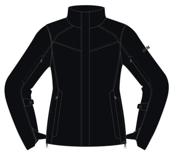 iXS Motorradjacke Damen Urban Destination ST-Plus - schwarz (Grösse: D3XL) von iXS