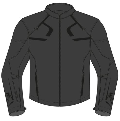 iXS Motorradjacke Sport SO Jacke Moto Dynamic - schwarz (Grösse: 2XL) von iXS