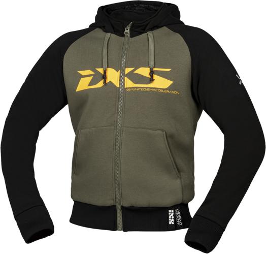 iXS Rapid 1.0 Hoodie oliv - orange (Grösse: 2XL) von iXS