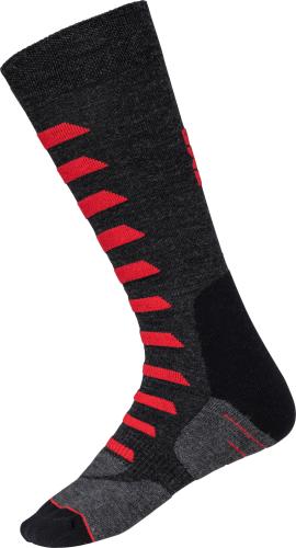 iXS Socken Merino 365 - grey-red (Grösse: 42/44) von iXS