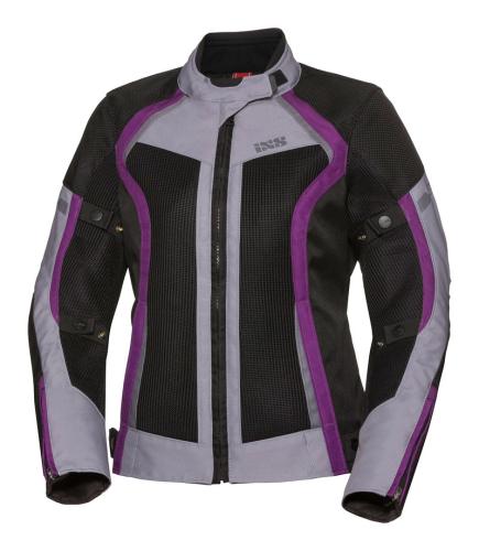 iXS Motorradjacke Damen Sport Andorra-Air - schwarz-grau-braun (Grösse: DL) von iXS