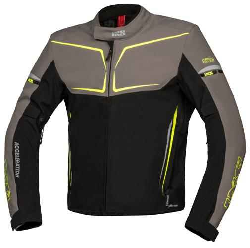 iXS Sport Jacke TS-Pro ST+ - schwarz-grau-fluo gelb (Grösse: 2XL) von iXS