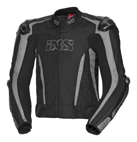 iXS Motorradjacke Sport LT Jacke RS-1000 - schwarz-grau (Grösse: 50H) von iXS