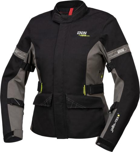 iXS Motorradjacke Damen Tour Laminat-ST-Plus - schwarz-grau (Grösse: D2XL) von iXS