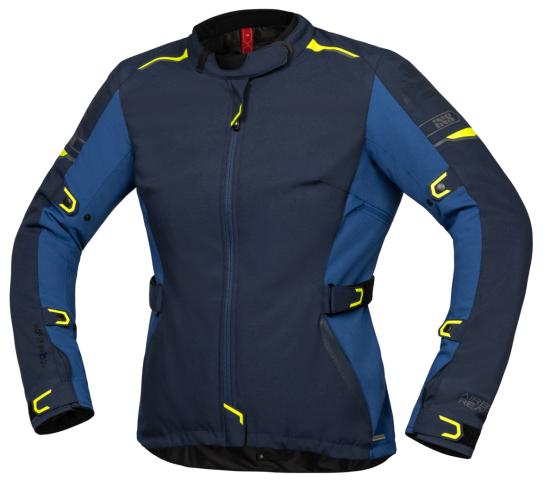 iXS Tour Damen Jacke Lane ST - blau-hellblau-neon gelb (Grösse: D2XL) von iXS