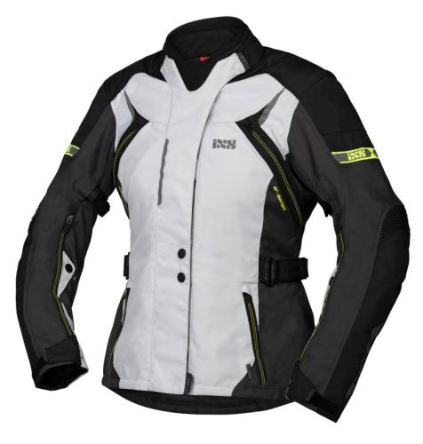 iXS Tour Damen Jacke Liz-ST - grey-black-yellow (Grösse: DL) von iXS