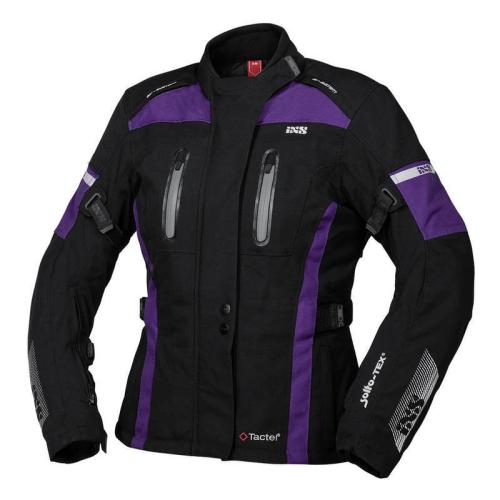 iXS Motorradjacke Damen Tour Pacora-ST - schwarz-violett (Grösse: DS) von iXS