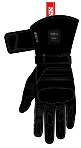 iXS Tour Handschuh Season-Heat-ST - schwarz (Grösse: 2XL) von iXS