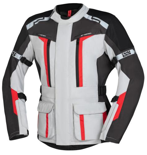 iXS Tour Jacke Evans-ST 2.0 - brightgrey-grey-red (Grösse: 2XL) von iXS