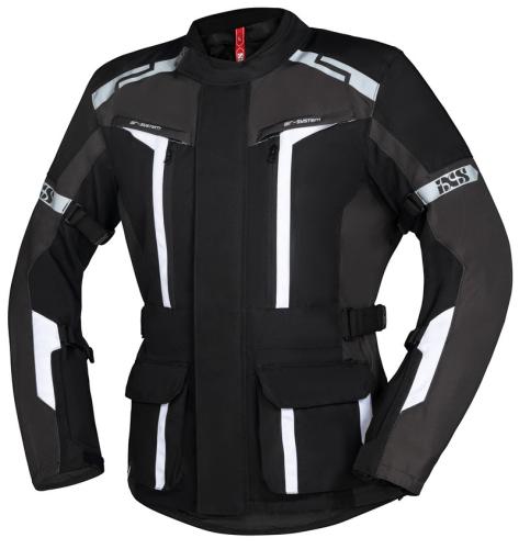 iXS Motorradjacke Tour Jacke Evans-ST 2.0 - schwarz-grau-weiss (Grösse: 2XL) von iXS