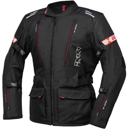 iXS Motorradjacke Tour Jacke Lorin-ST - schwarz-rot (Grösse: L) von iXS