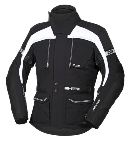 iXS Motorradjacke Tour Jacke Traveller-ST - schwarz-weiss (Grösse: 5XL) von iXS