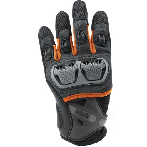 iXS Tour LT Handschuh Montevideo-Air S - schwarz-silber-orange (Grösse: 3XL) von iXS