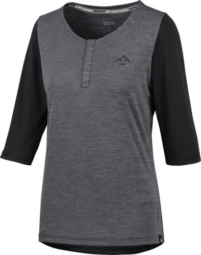 iXS Women' s Carve 3/4 Henley - graphit-solid - black (Grösse: 42) von iXS